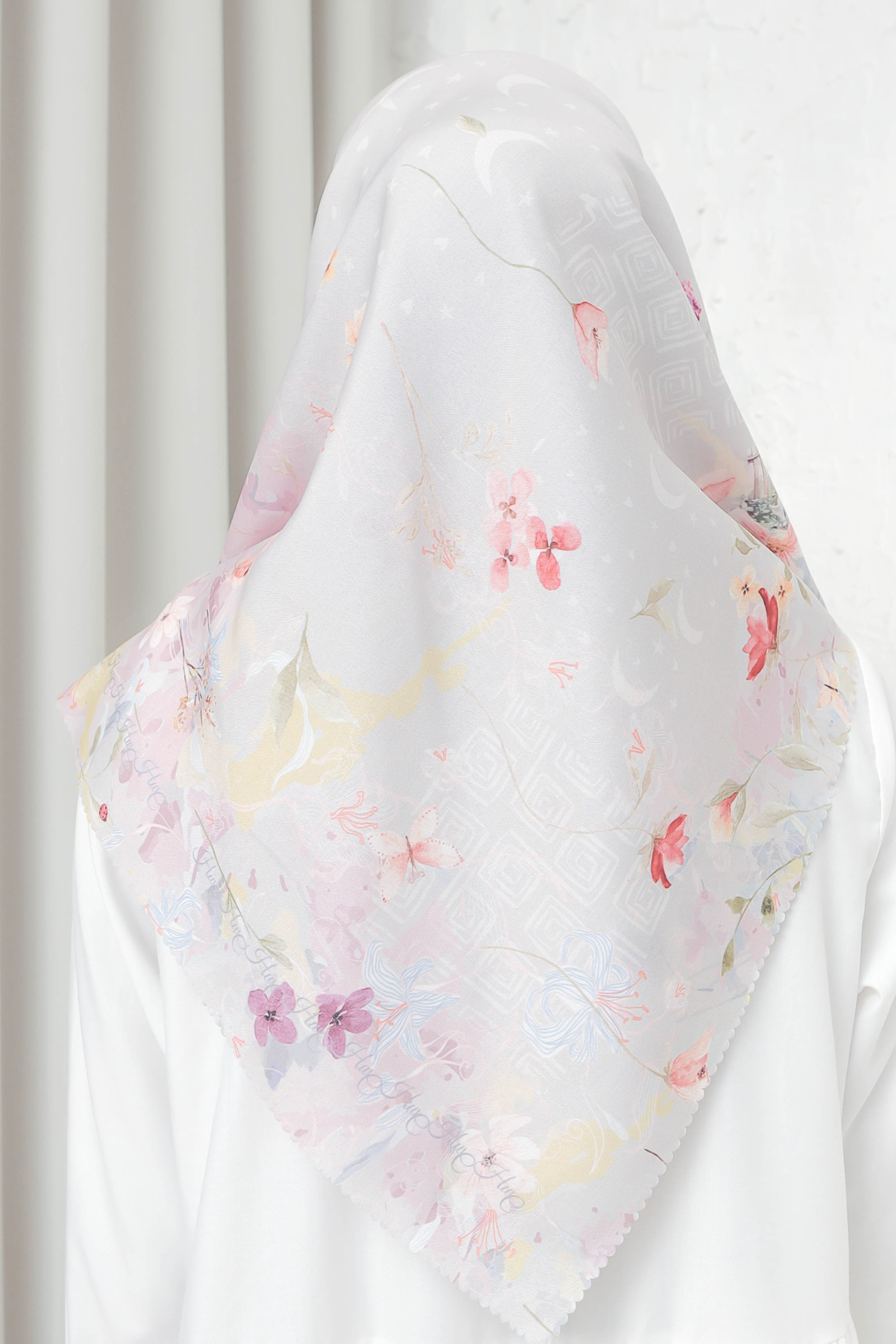 [ BUY 3 GET 1 FREE HIJAB ] Verbena - Scarf Square British Voal -  Hazel - VR26.11