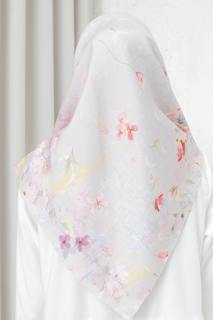 [ BUY 3 GET 1 FREE HIJAB ] Verbena - Scarf Square British Voal -  Hazel - VR26.11