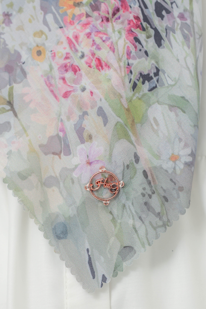 [ BUY 3 GET 1 FREE HIJAB ] Verbena - Scarf Square British Voal - Navy - VR26.2