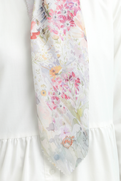 [ BUY 3 GET 1 FREE HIJAB ] Verbena - Scarf Square British Voal - Purple - VR26.6 Navy