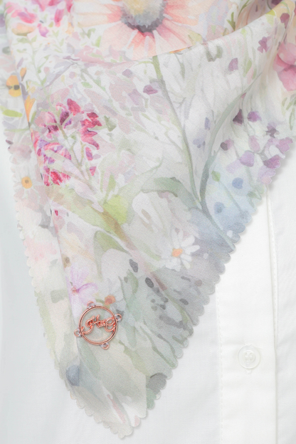 [ BUY 3 GET 1 FREE HIJAB ] Verbena - Scarf Square British Voal - Peach - VR26.8