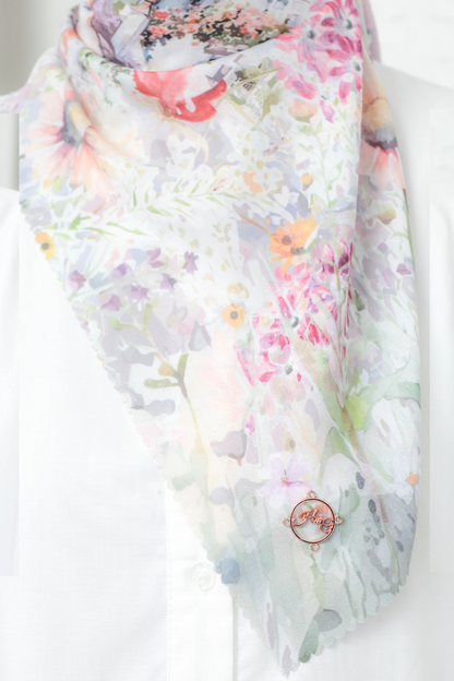 [ BUY 3 GET 1 FREE HIJAB ] Verbena - Scarf Square British Voal - Mauvy - VR26.9