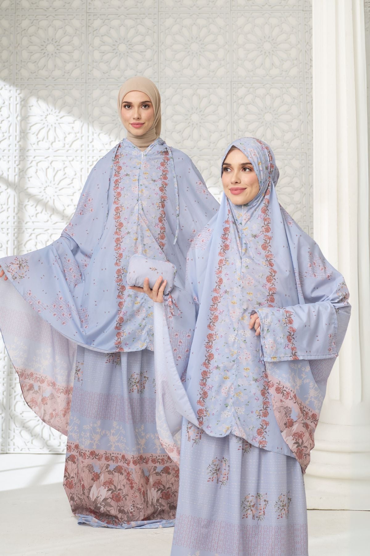 Mukena Willow | Travel Prayer Set - WL03.4 Grey