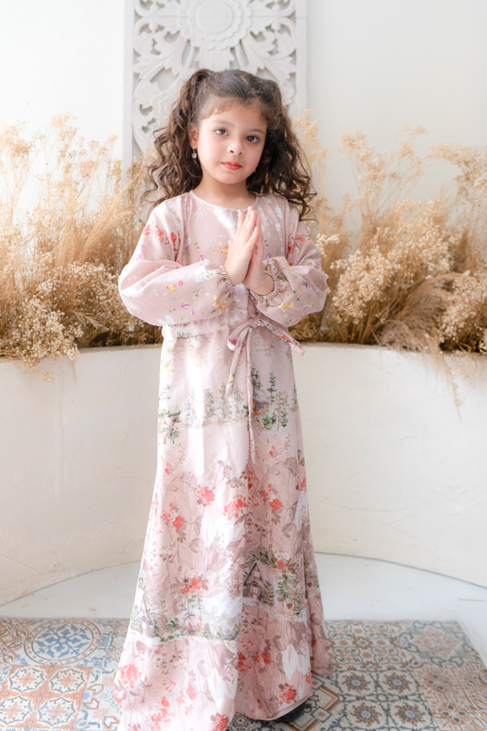 Wana Dress Anak Family Set | Sarimbit Lebaran - WN24.3 - Mocca