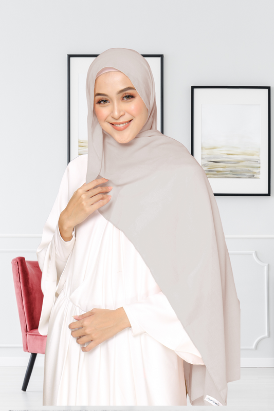 Dubai Voal Pashmina  - PPE2.35 Warm Grey