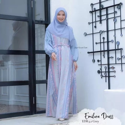[DISKON AMBYAR] Last Stock HIRA - Dress Hijabwanitacantik | Dress Printing Exclusive | Gamis Pakaian Muslim | Sarimbit -Gamis Baju Koko