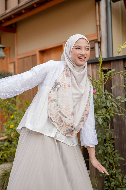 [ BUY 3 GET 1 FREE HIJAB ] Malaya Ohayo - MO55.2 Yuki White