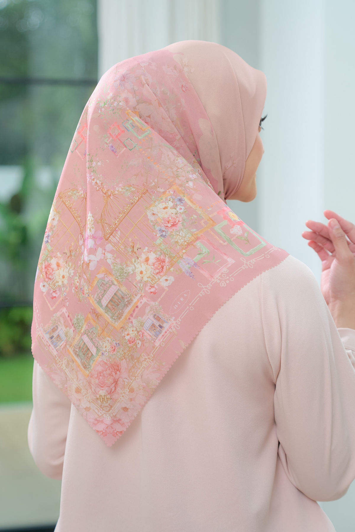 Nuri Scarf - NU33.9 NY33.9 NH33.9 Yellow Peach