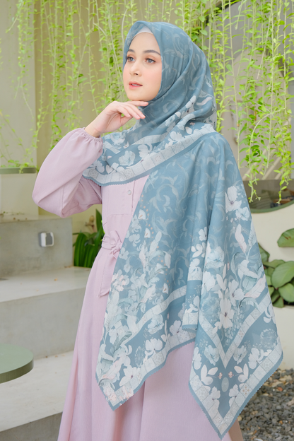 Zalya - Scarf Square Icy Voal - Shadow Grey - ZY25.10