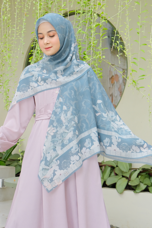 Zalya - Scarf Square Icy Voal - Shadow Grey - ZY25.10