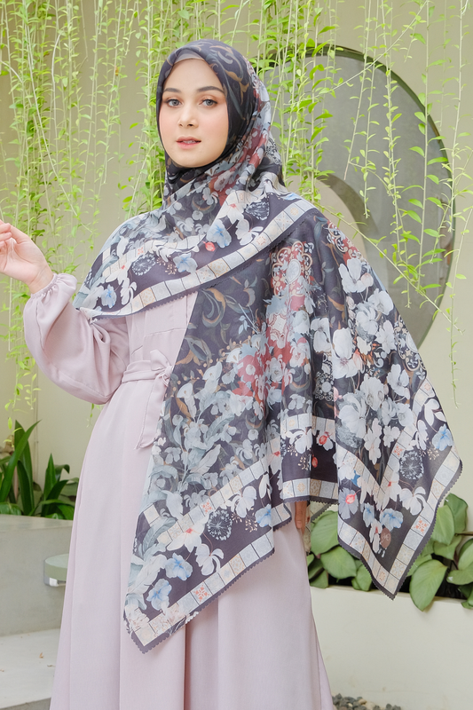 Zalya - Scarf Square Icy Voal - Black - ZY25.1