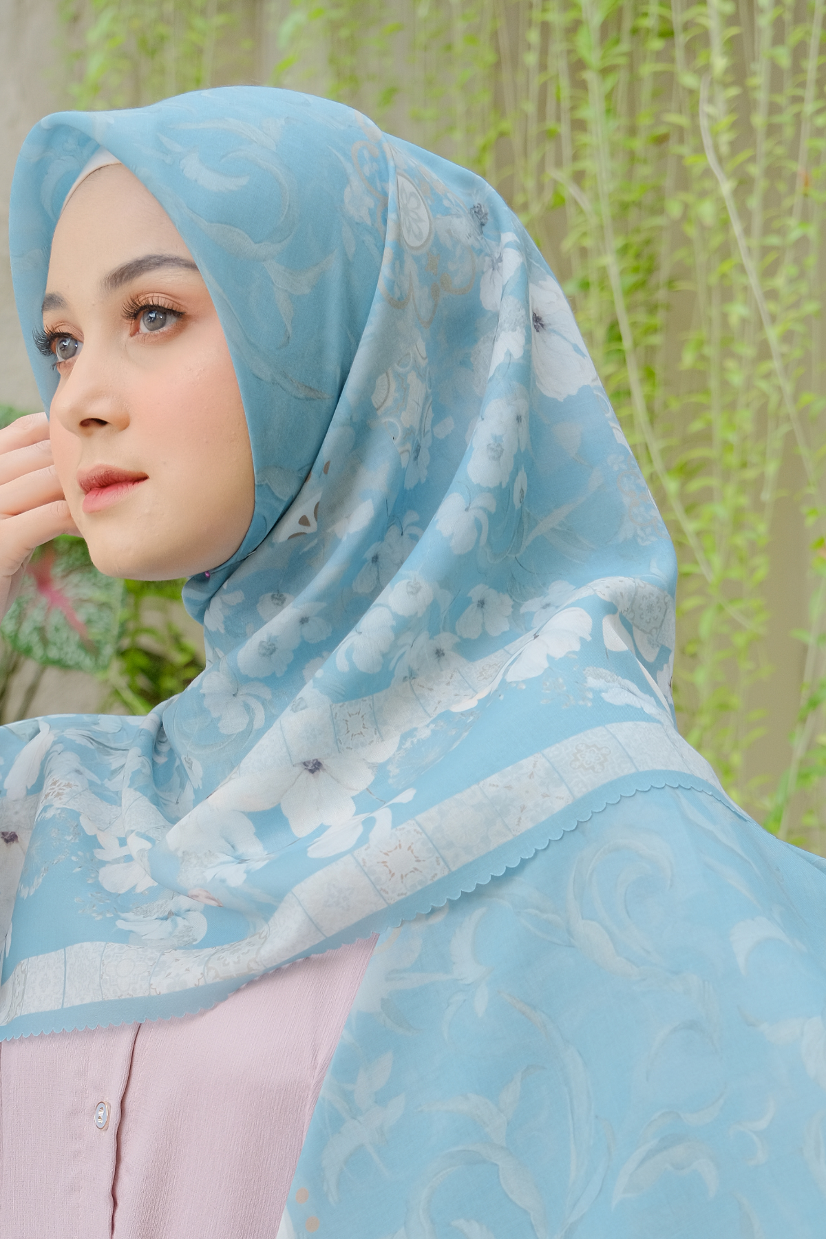 Zalya - Scarf Square Icy Voal - Blue - ZY25.3