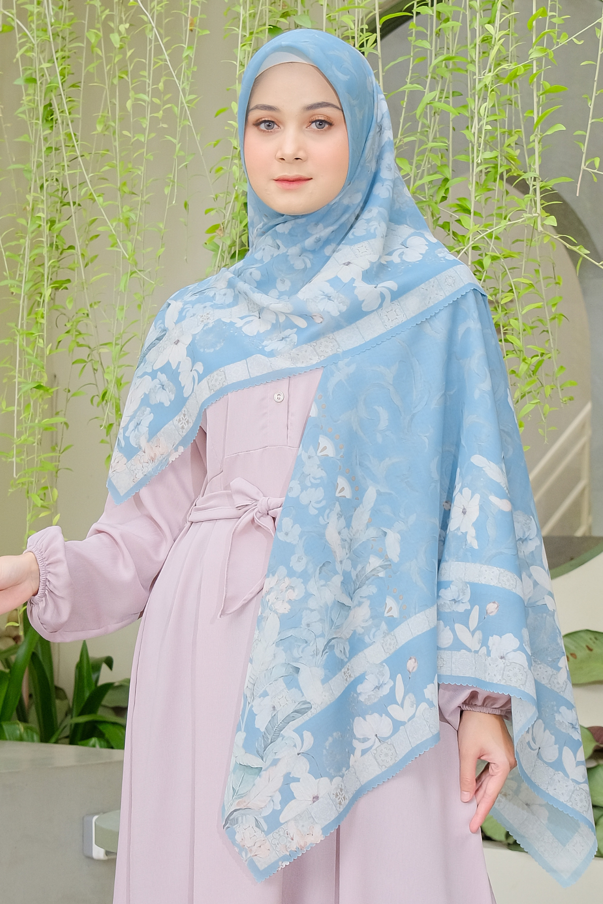 Zalya - Scarf Square Icy Voal - Blue - ZY25.3
