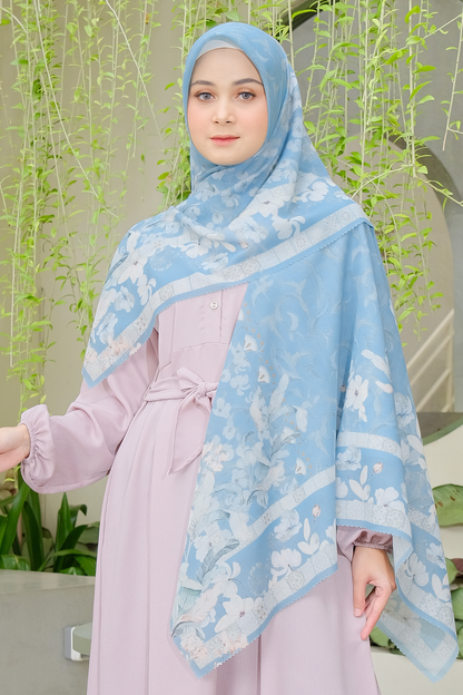 Zalya - Scarf Square Icy Voal - Blue - ZY25.3