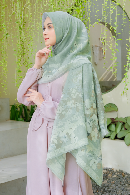 Zalya - Scarf Square Icy Voal - Granit Grey - ZY25.7