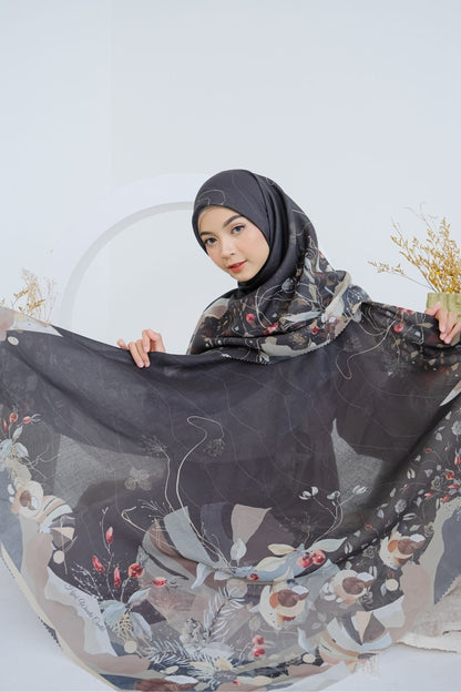 [ BUY 3 GET 1 FREE HIJAB ] Coconut Scarf - SG93.1 Black
