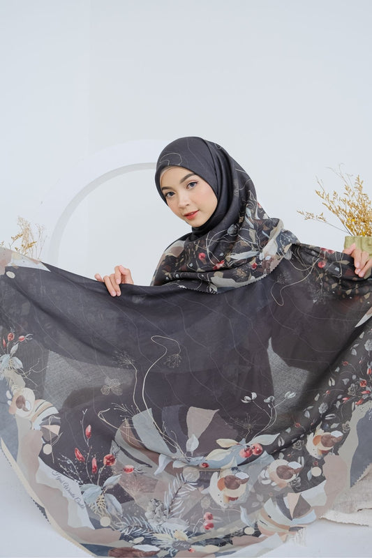 [ BUY 3 GET 1 FREE HIJAB ] Coconut Scarf - SG93.1 Black
