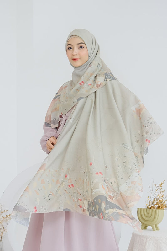 [ BUY 3 GET 1 FREE HIJAB ] Coconut Scarf - SG93.4 Dusty Silver