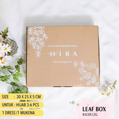 HIRA [Box Packing Saja ] Hampers Bingkisan Parcel Raya Idul Fitri Lebaran Leather Pouch Kantong Tas