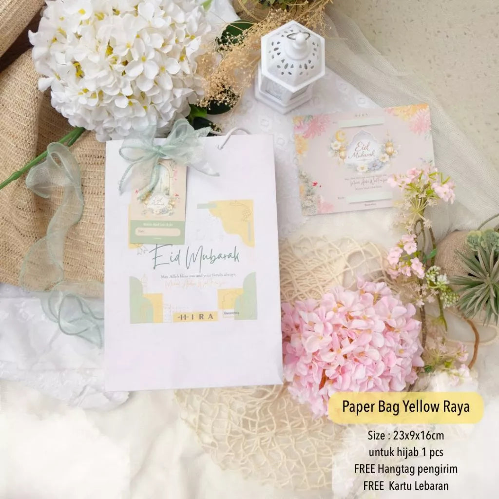 HIRA [Box Packing Saja ] Hampers Bingkisan Parcel Raya Idul Fitri Lebaran Leather Pouch Kantong Tas