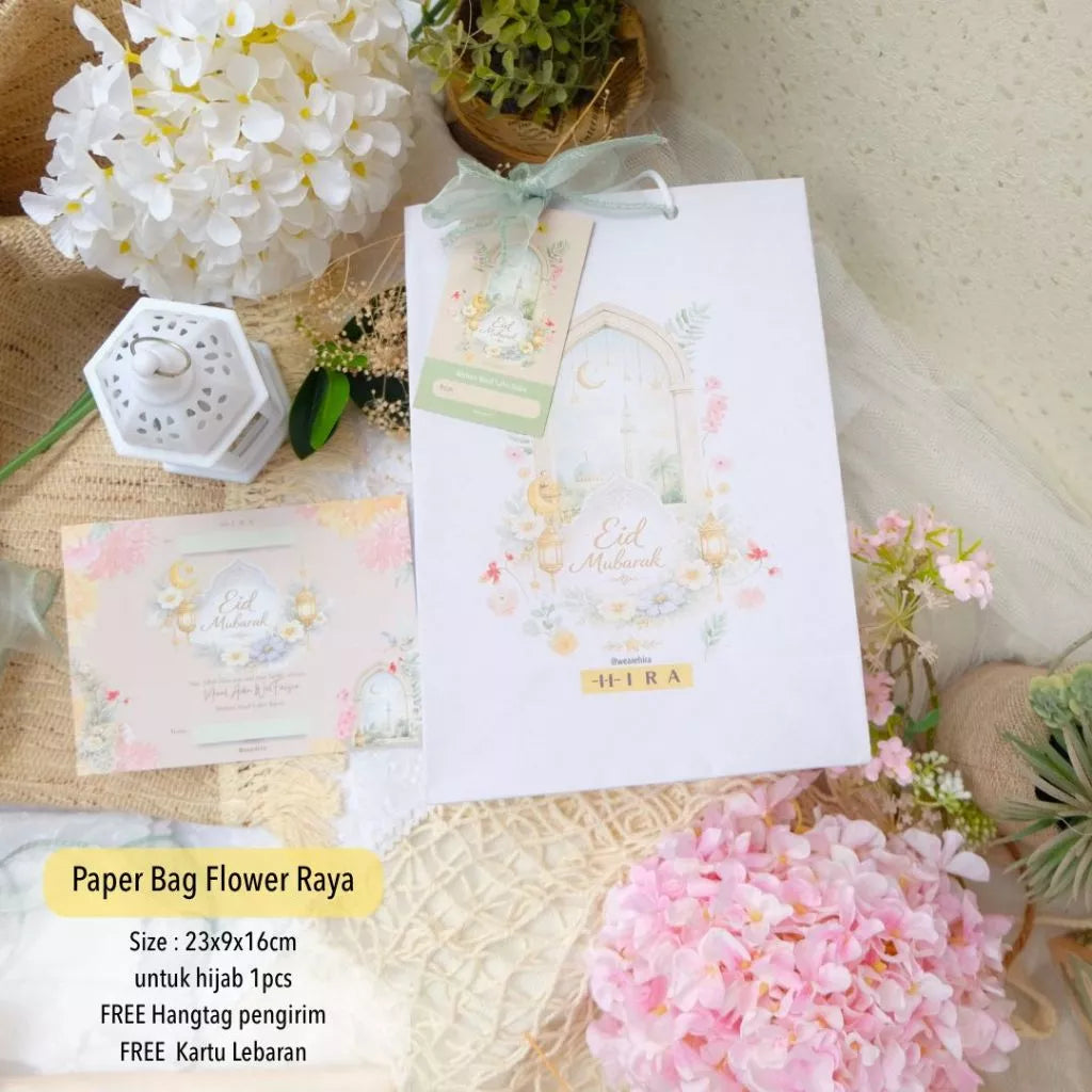 HIRA [Box Packing Saja ] Hampers Bingkisan Parcel Raya Idul Fitri Lebaran Leather Pouch Kantong Tas
