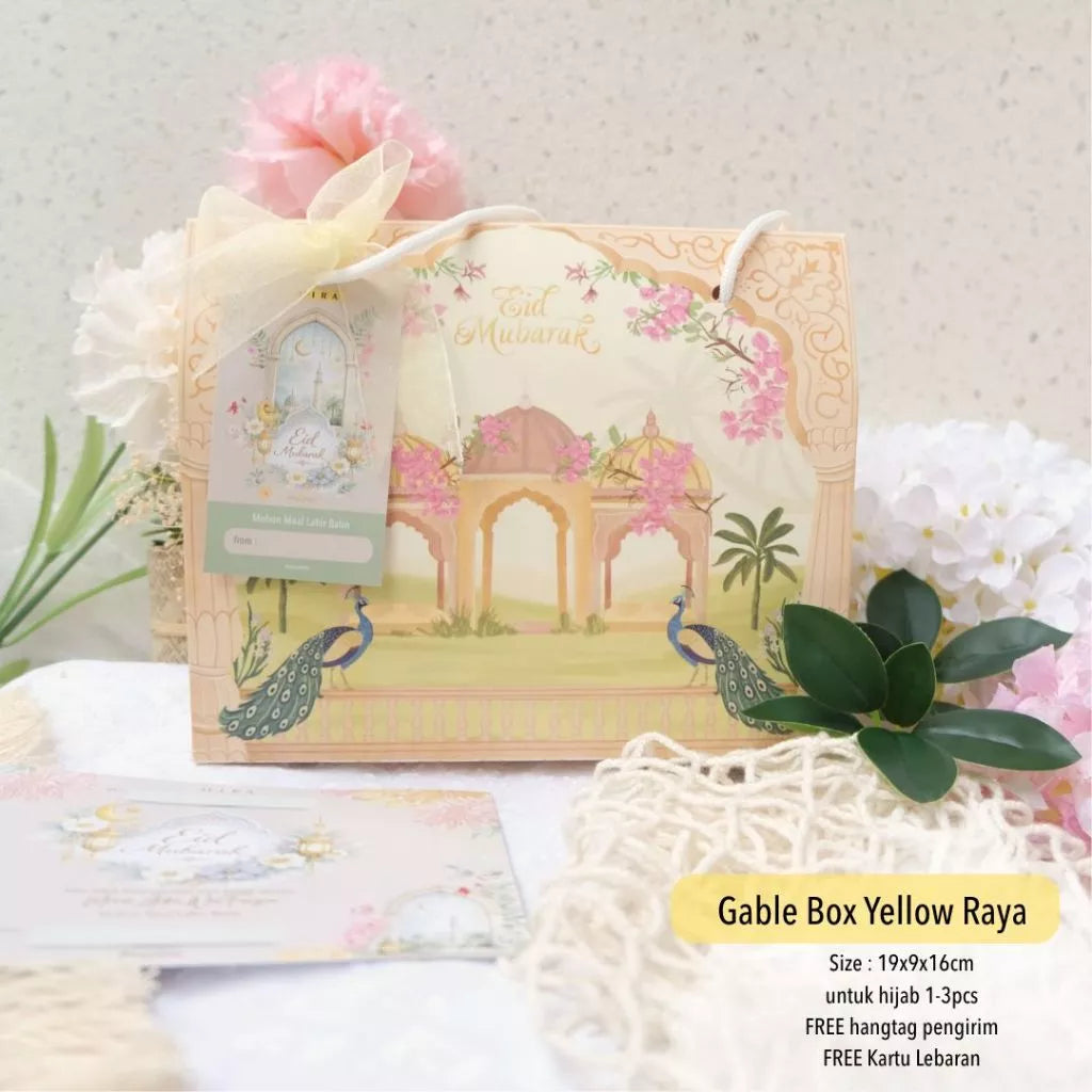 HIRA [Box Packing Saja ] Hampers Bingkisan Parcel Raya Idul Fitri Lebaran Leather Pouch Kantong Tas