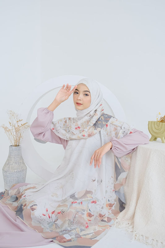[ BUY 3 GET 1 FREE HIJAB ] Coconut Scarf - SG93.6 Kara White