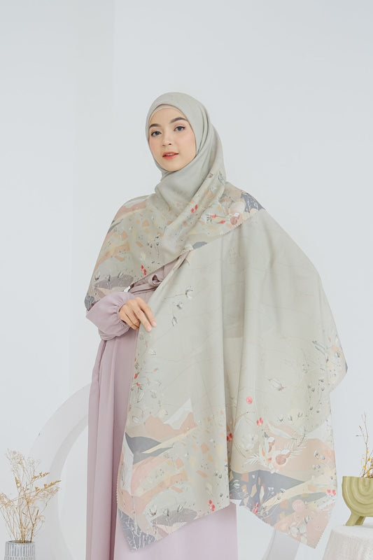 [ BUY 3 GET 1 FREE HIJAB ] Coconut Scarf - SG93.10 Linen Brown