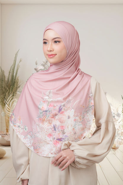 [ BUY 3 GET 1 FREE HIJAB ] Runa Emily - RE46.7 Peony Mocca
