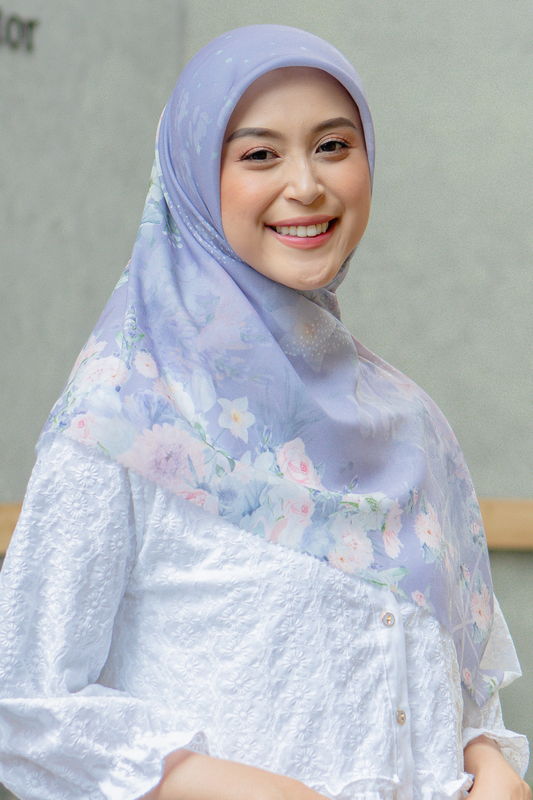 Dahlia - Scarf Square British Voal | Soft Purple - LIA7.12