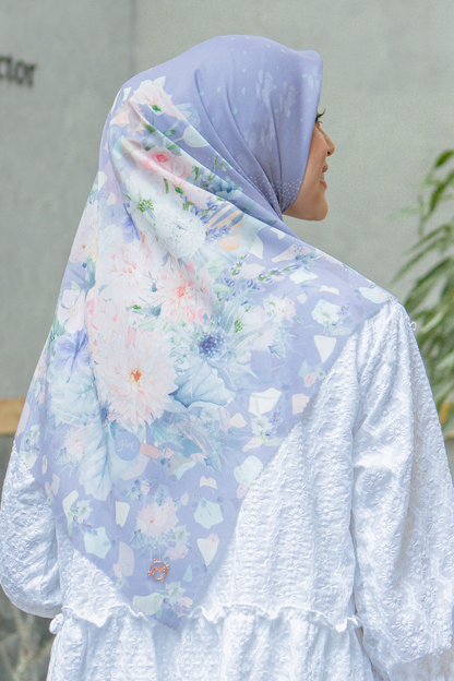 Dahlia - Scarf Square British Voal | Soft Purple - LIA7.12