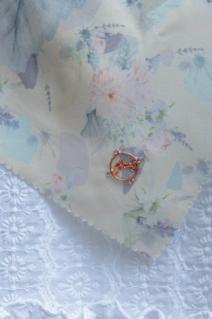 Dahlia - Scarf Square British Voal | Sunny Cream - LIA7.4