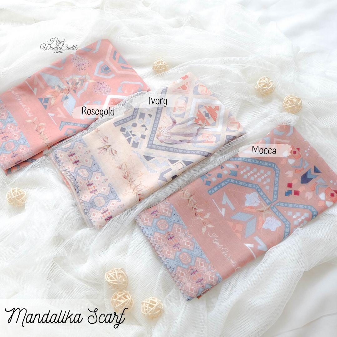 Segiempat Mandalika Scarf - KA13.5 Rosegold