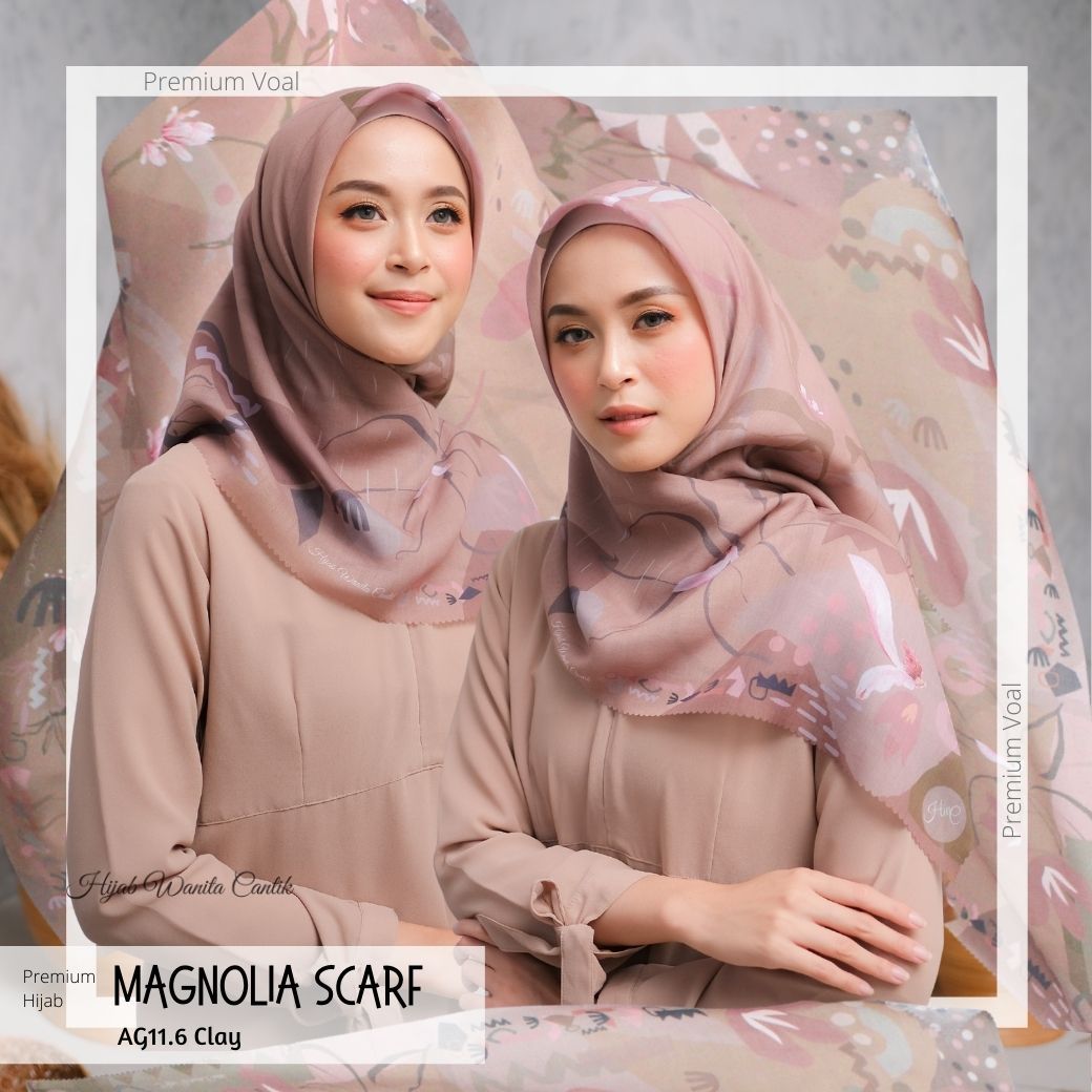 Magnolia Scarf Premium Voal - AG11.6 Clay