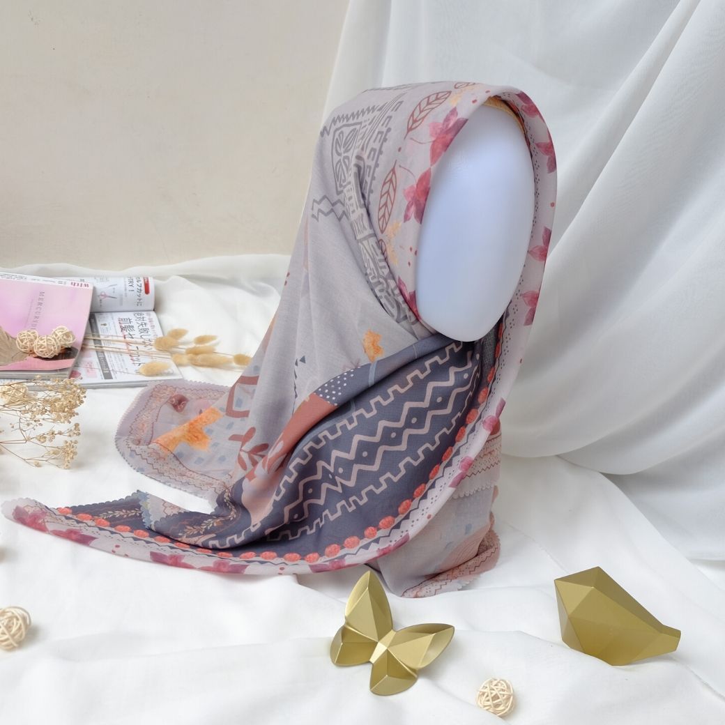 Segiempat Lamina Scarf  - NA12.2 Silver