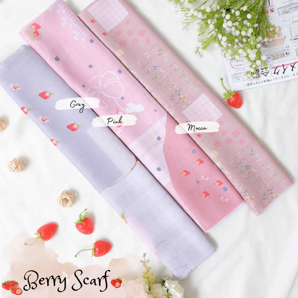 Berry Scarf Icy Voal - BE61.3 Pink