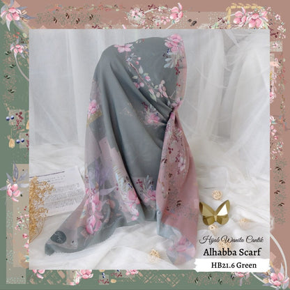 Segiempat Alhabba Scarf - HB21.6 Green