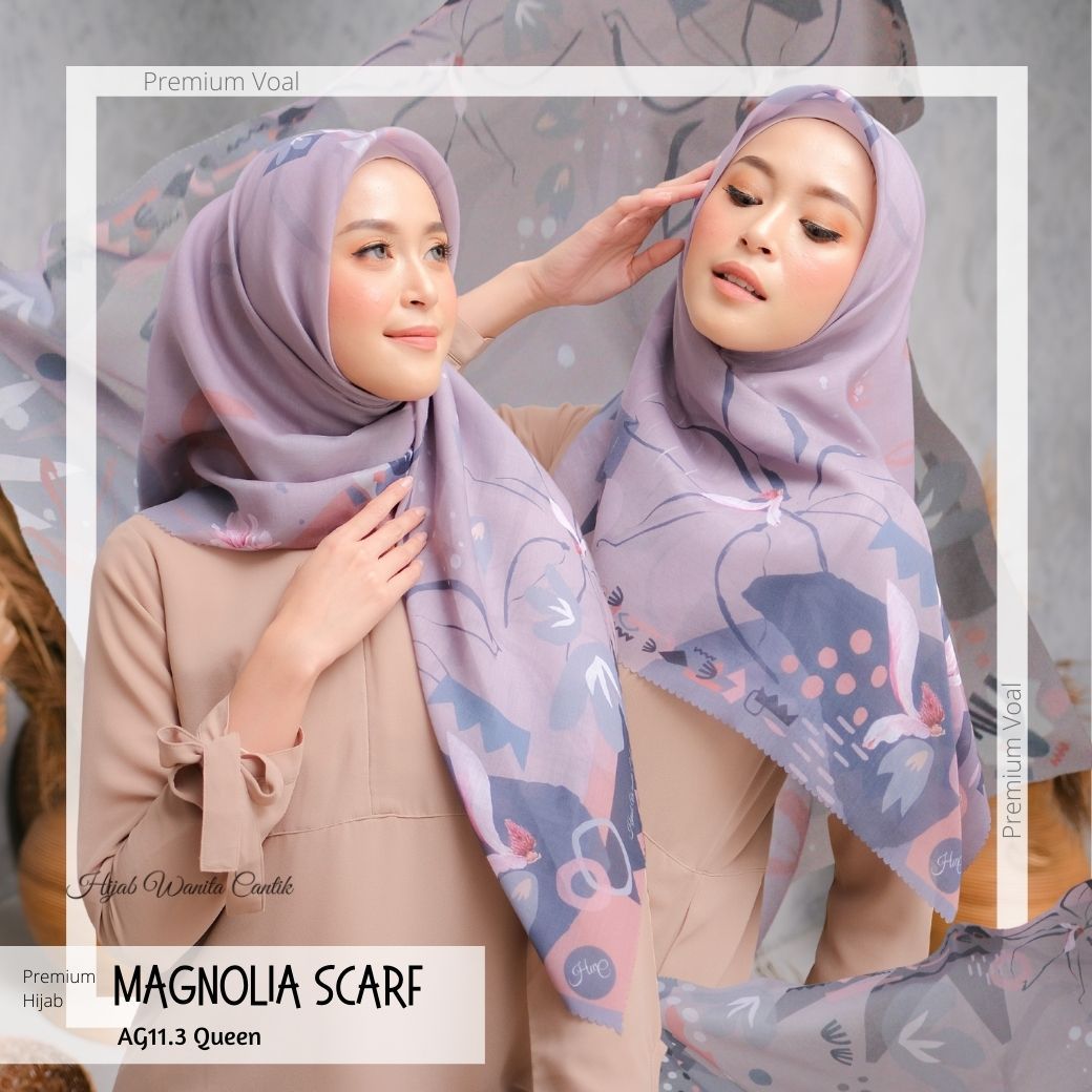 Magnolia Scarf Premium Voal - AG11.3 Queen