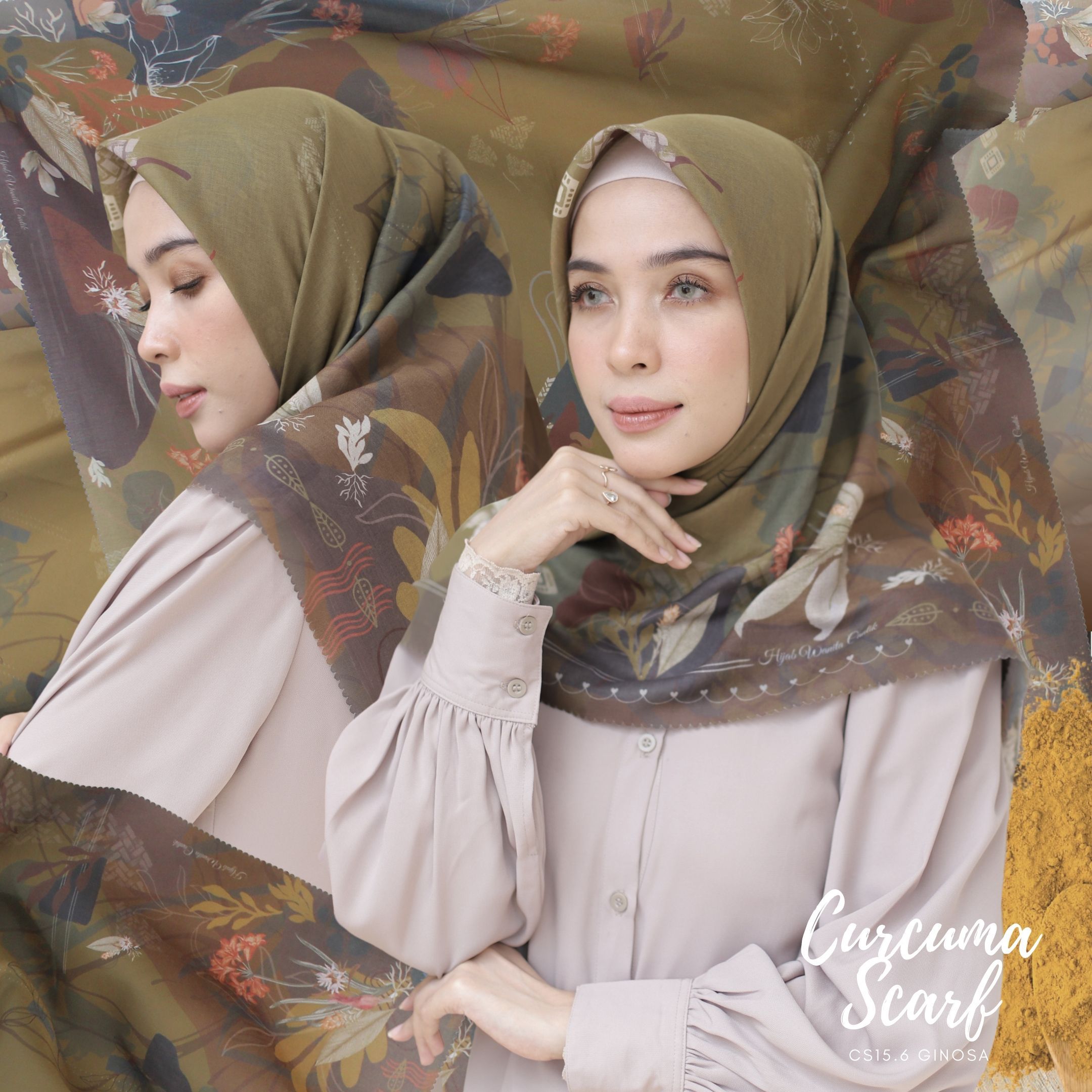 Curcuma Scarf ICY Voal - CS15.6 Ginosa