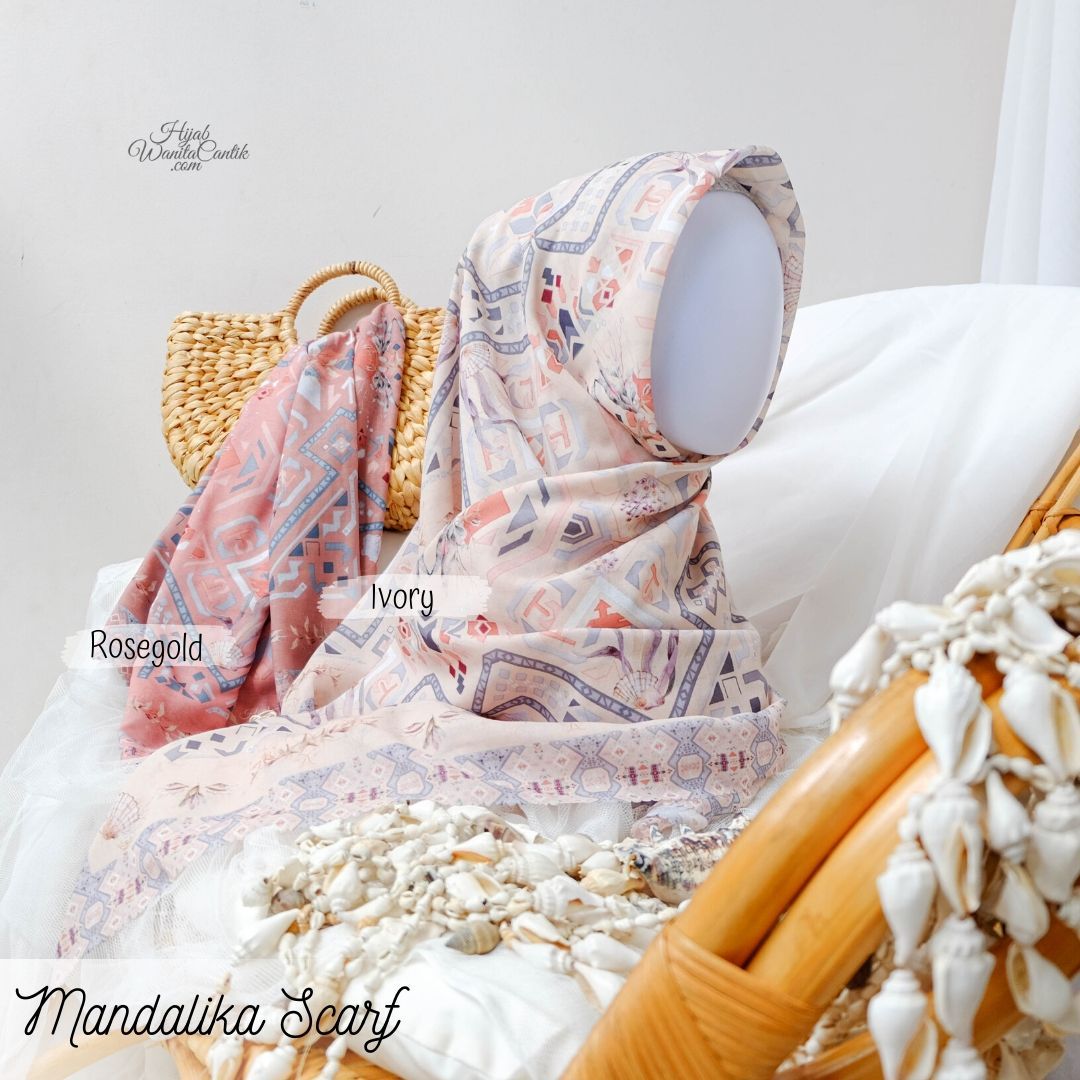 Segiempat Mandalika Scarf - KA13.6 Ivory