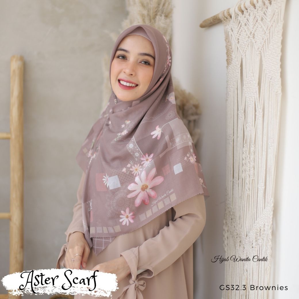 Aster Scarf - GS32.3 Brownies