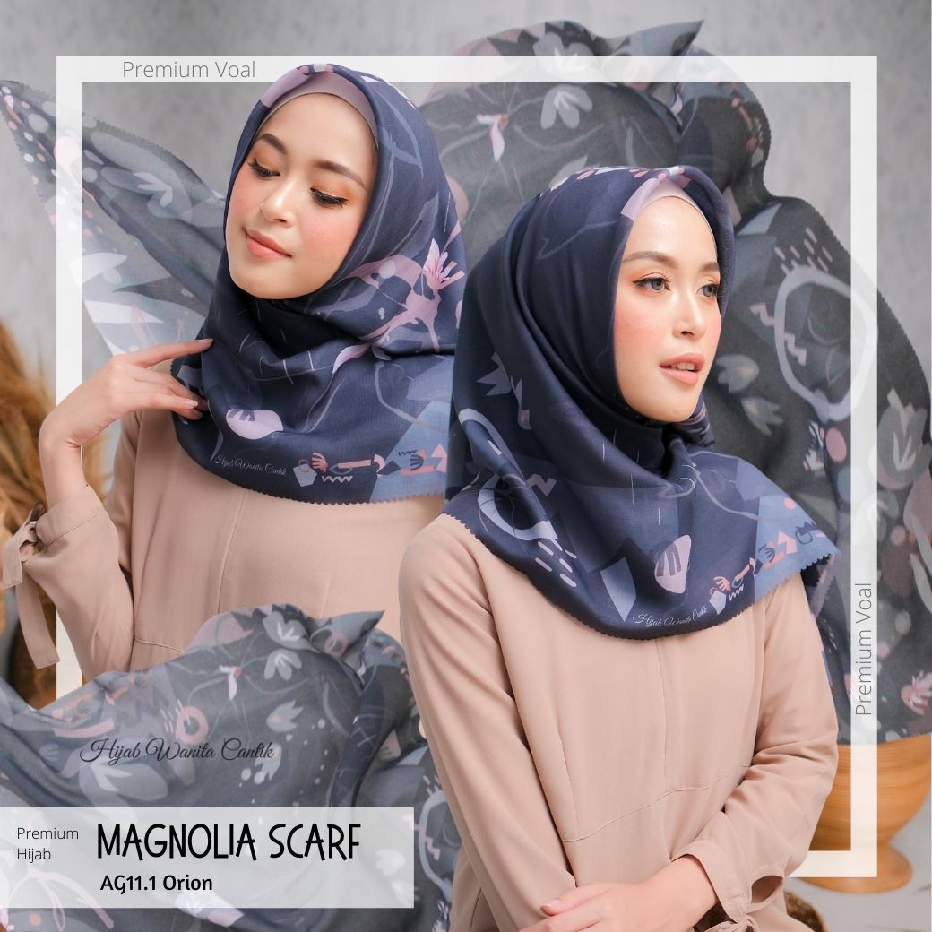 Magnolia Scarf Premium Voal - AG11.1 Orion