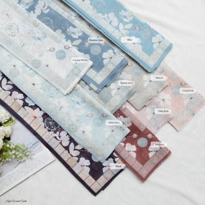 Zalya - Scarf Square Icy Voal - Granit Grey - ZY25.7