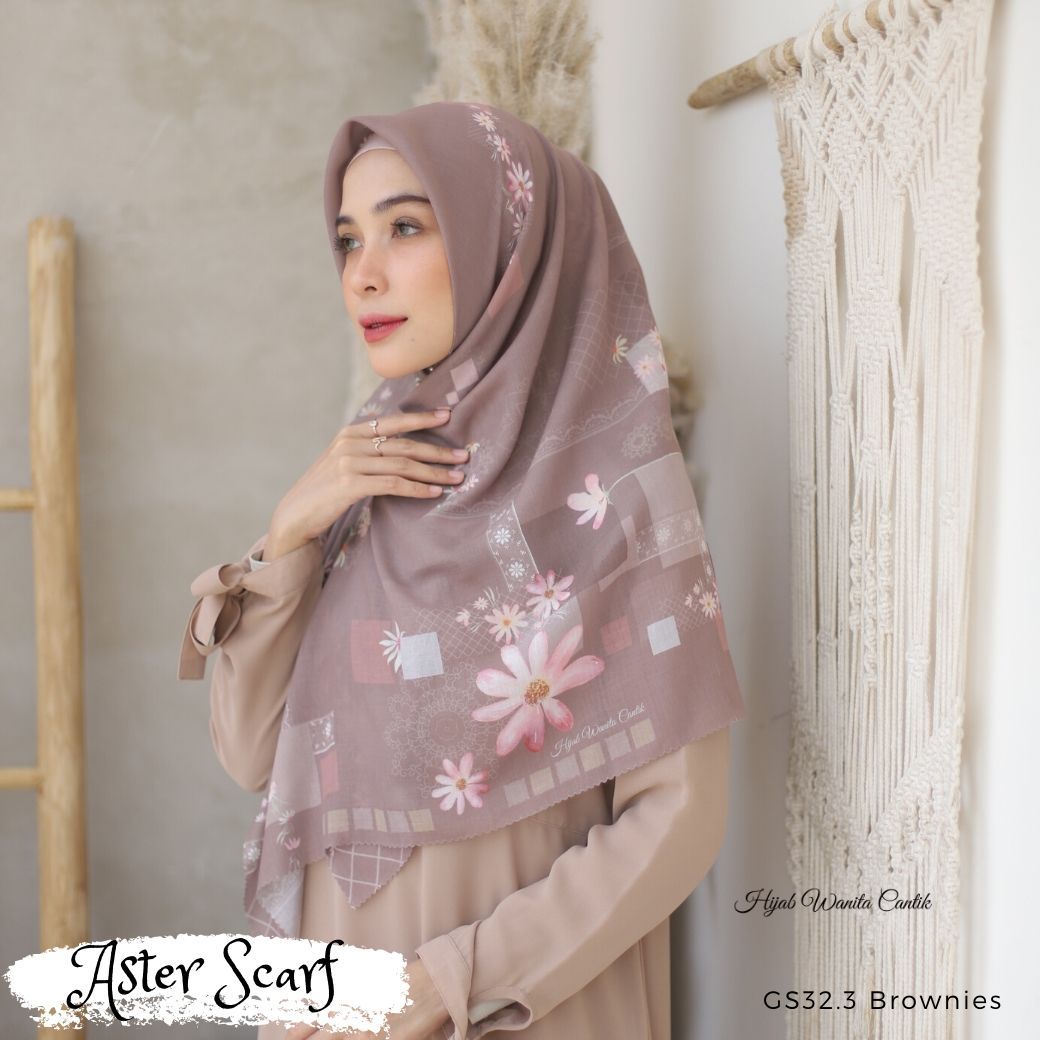 Aster Scarf - GS32.3 Brownies