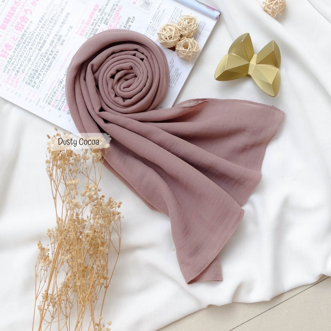 Dubai Voal Pashmina  - PPE2.51 Dusty Cocoa