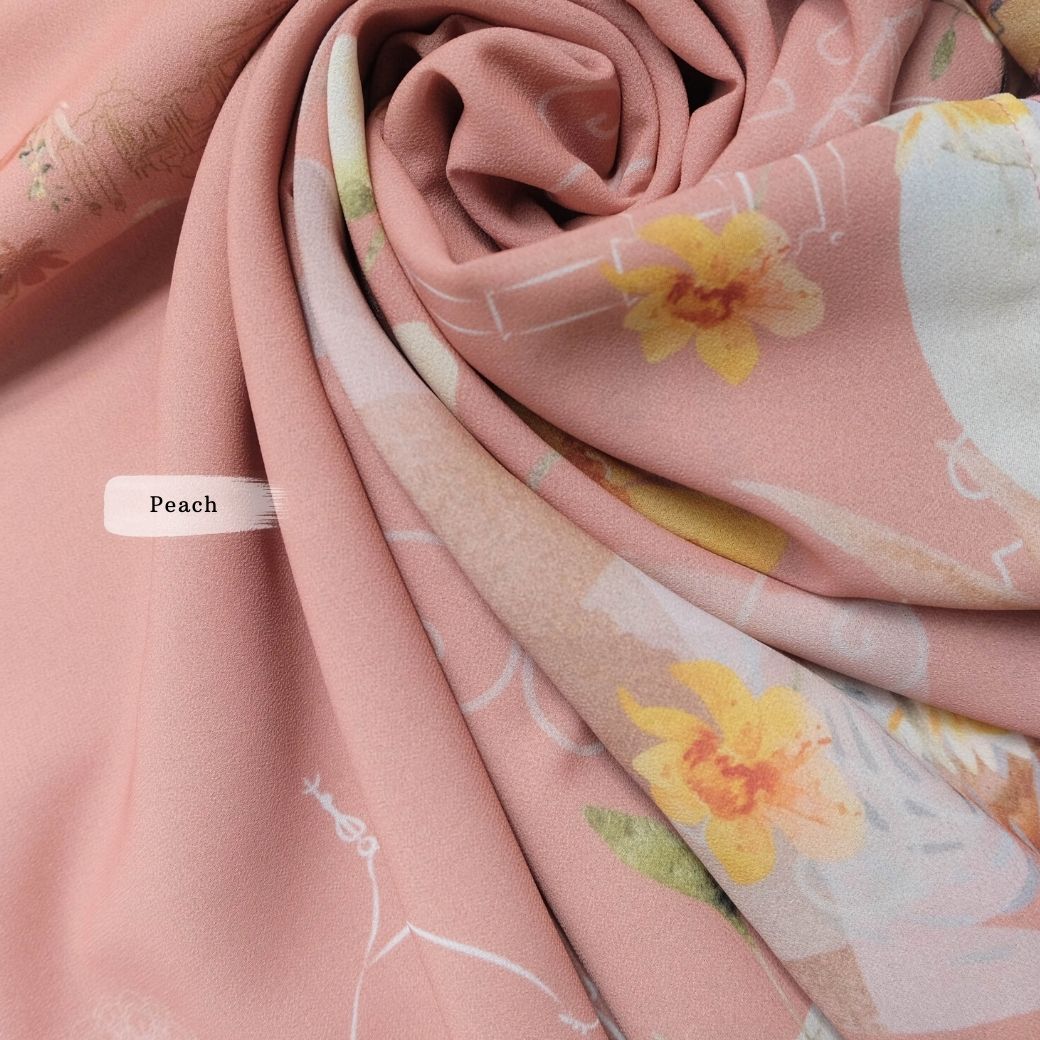 Sofia - Pashmina Premium Ceruti - Peach - PM11.71