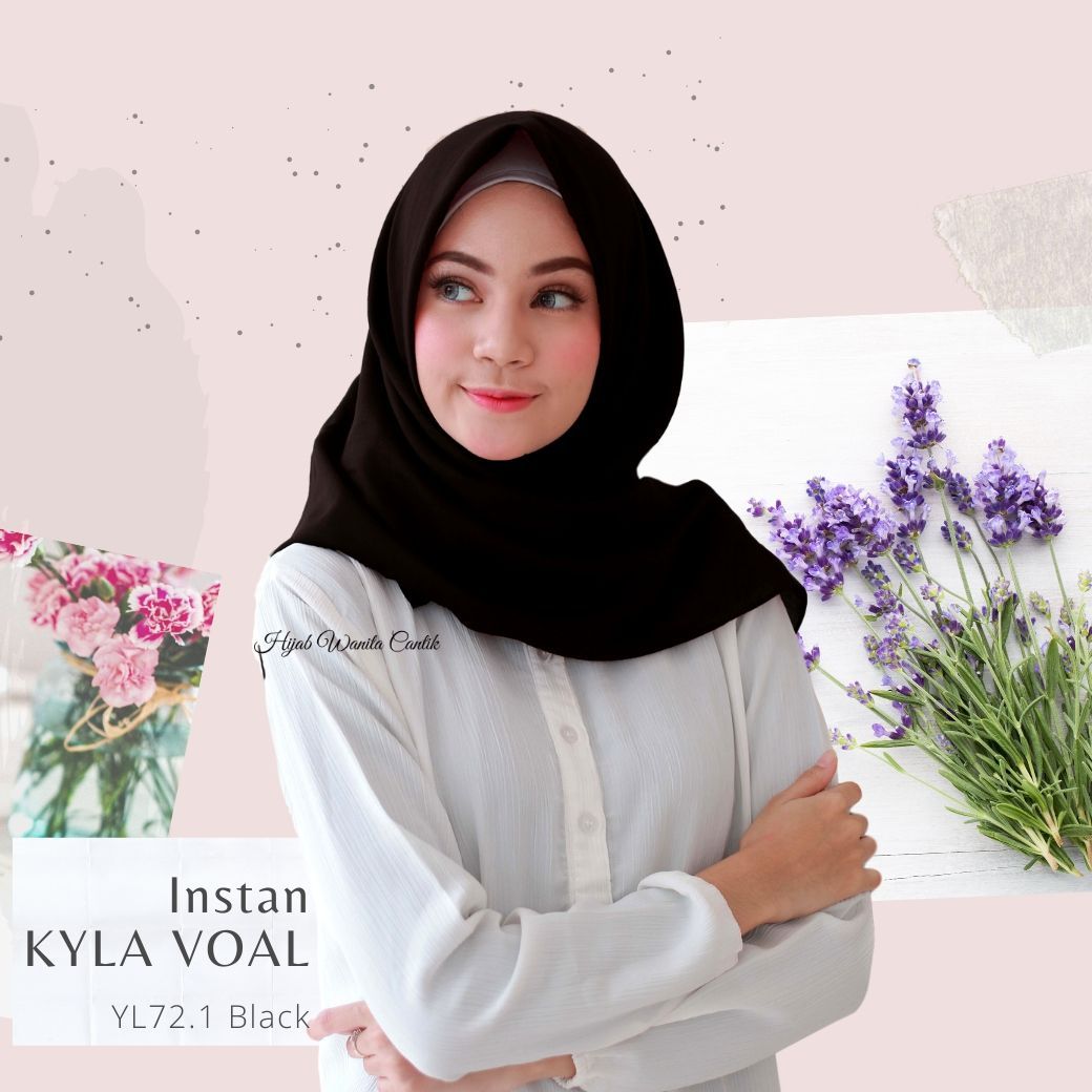 Instan Kyla Voal - YL72.1 Black