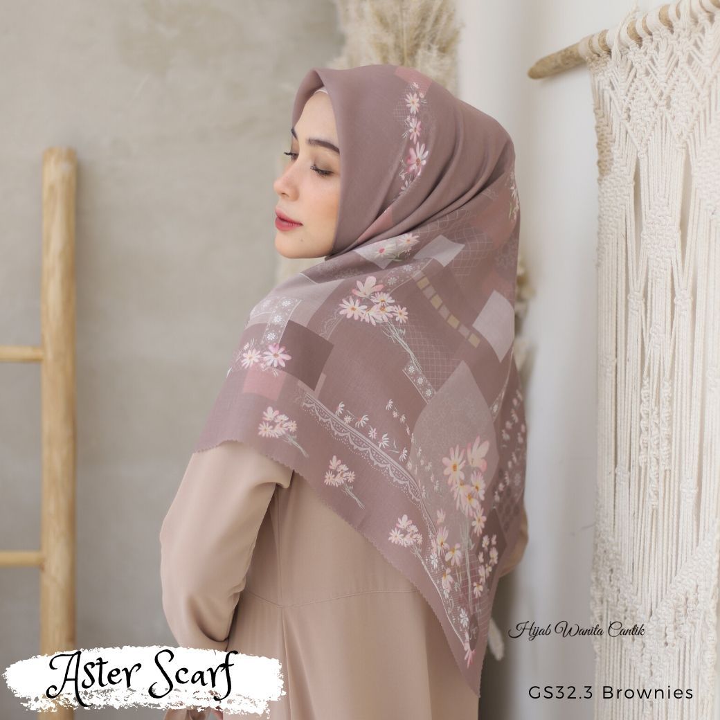 Aster Scarf - GS32.3 Brownies