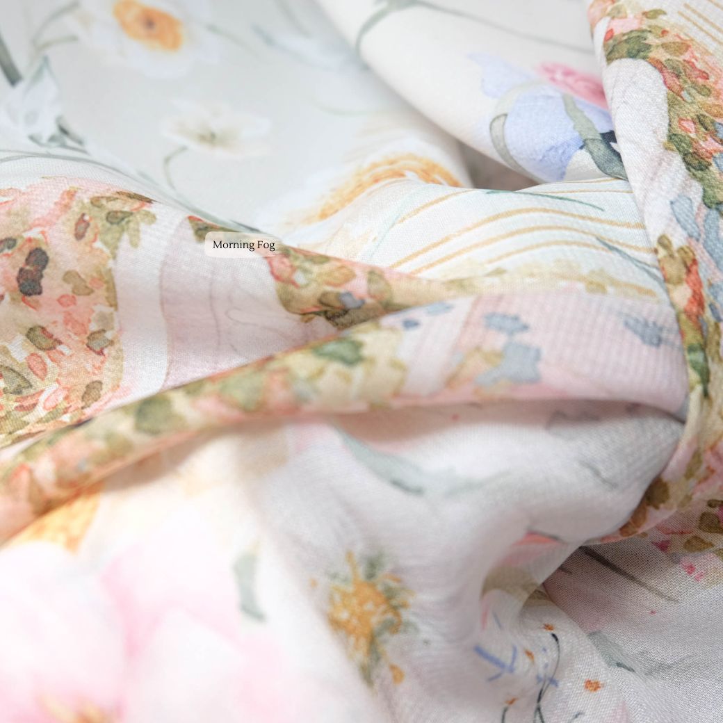 [ BUY 3 GET 1 FREE HIJAB ] Florence - Scarf Square Premium Polycotton XL - Morning Fog - RJ24.15