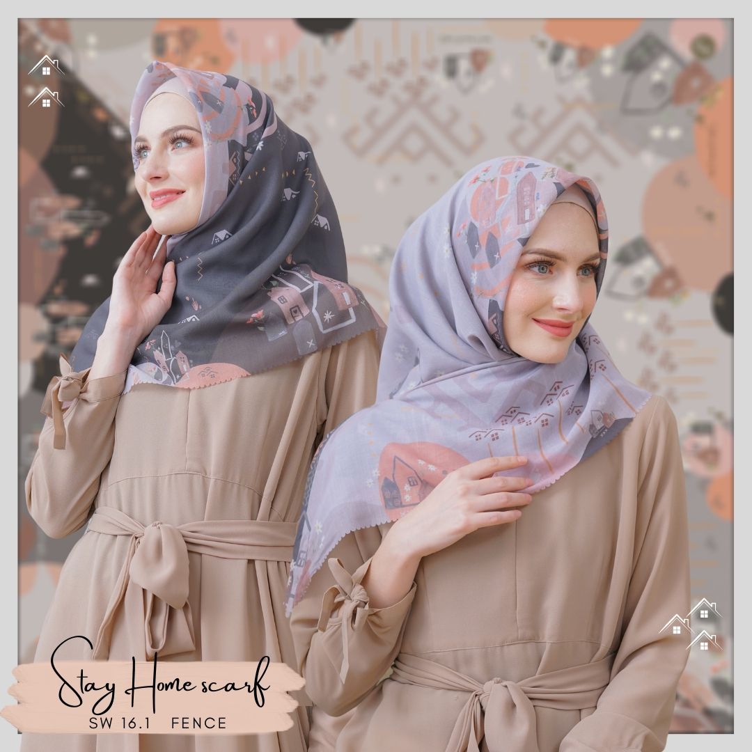 Segiempat Stay Home Scarf - SW16.1 Fence